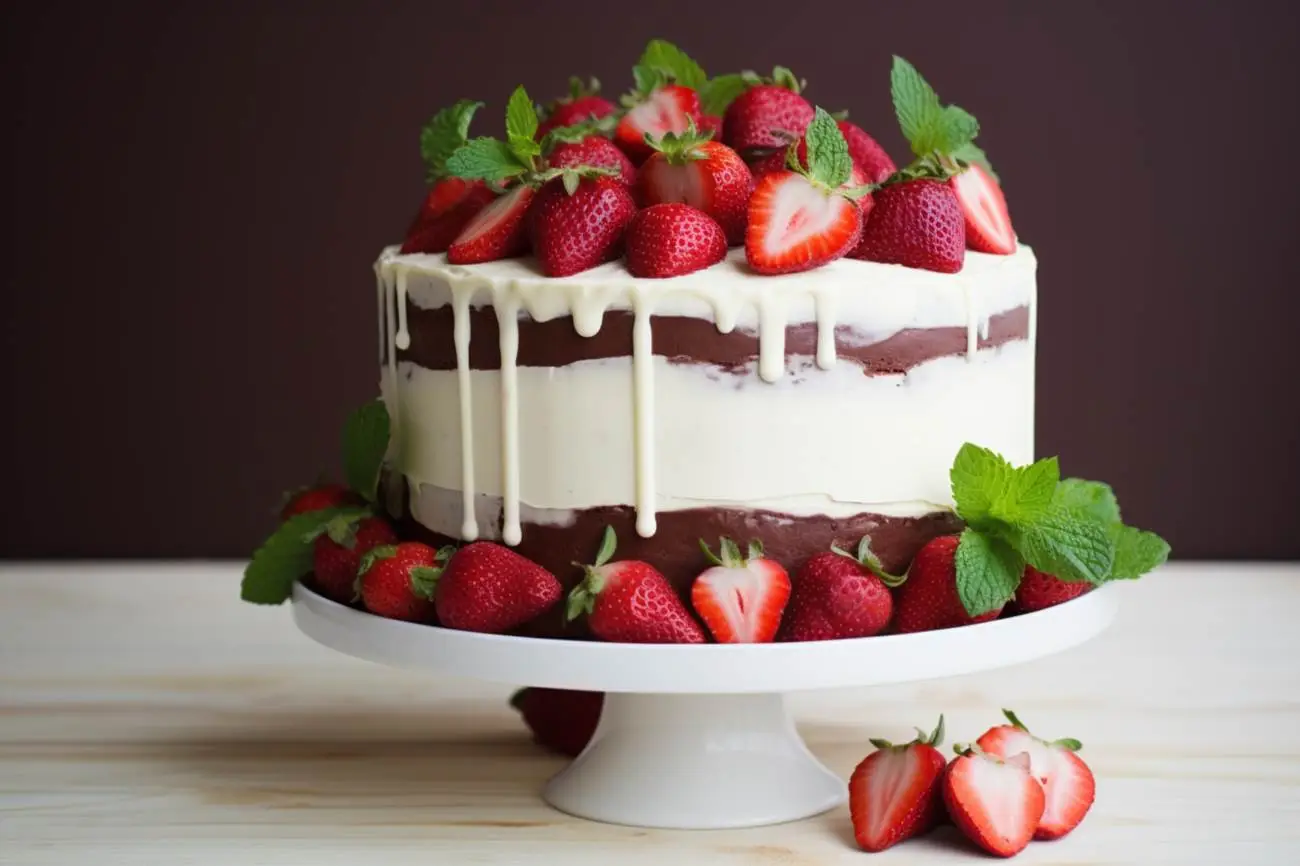 Decor tort cu capsuni: adaugă eleganță și aromă sweets pe bucătăria ta